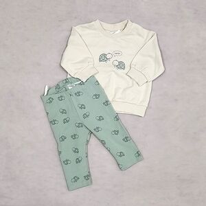 Organic cotton pant and sweatshirt set, 3 months, H&M